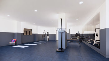 Fitness center with Peloton® Bikes